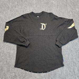 Disney Spirit Jersey US Small Black Gold Sleeping Beauty Castle Disneyland Shirt